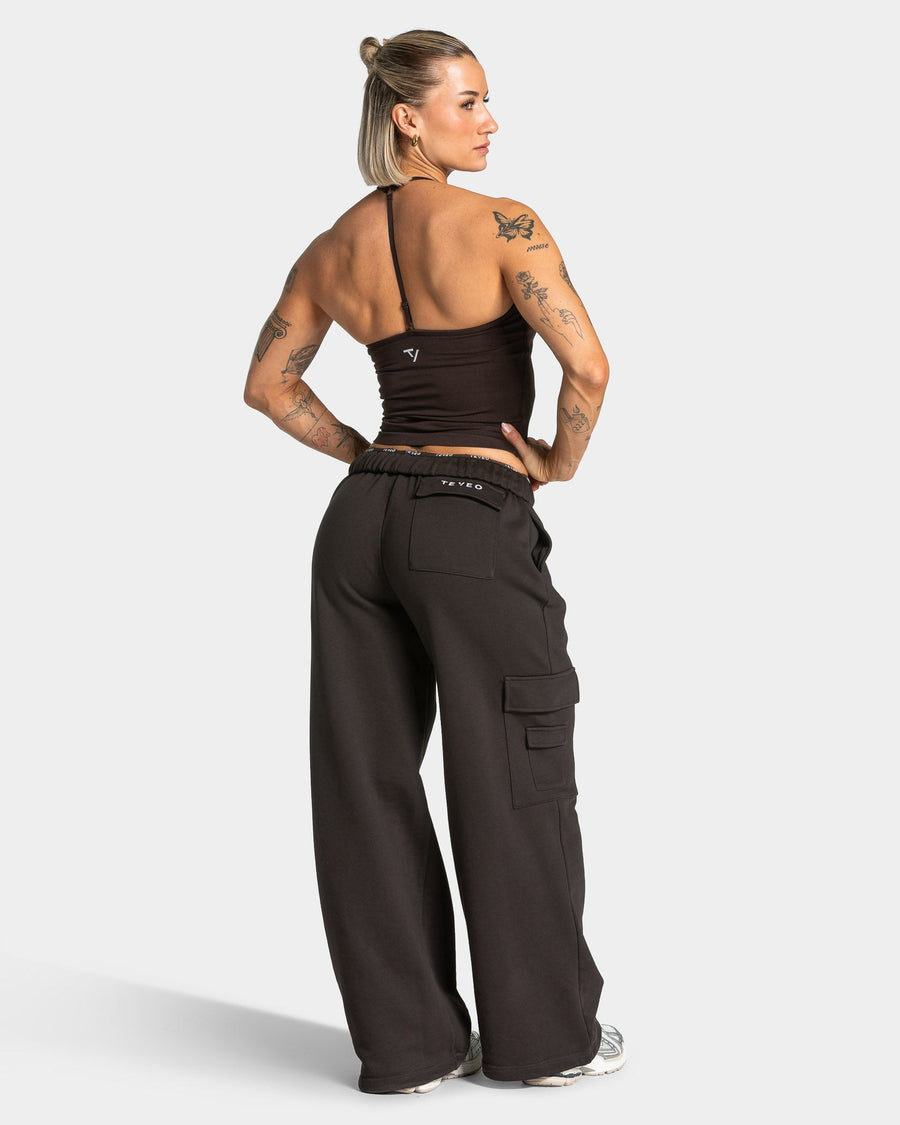 Pantalon de jogging cargo Wide Leg Lift « Dark Chocolate »