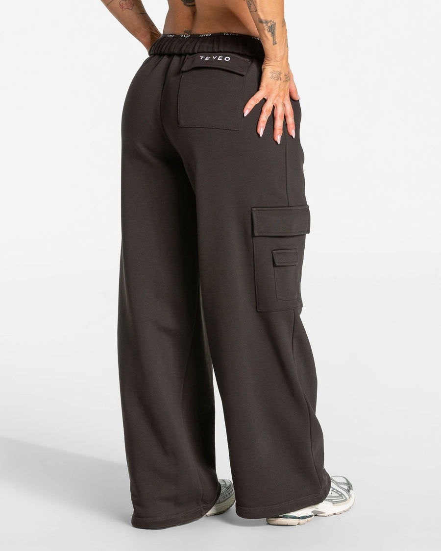 Pantalon de jogging cargo Wide Leg Lift « Dark Chocolate »