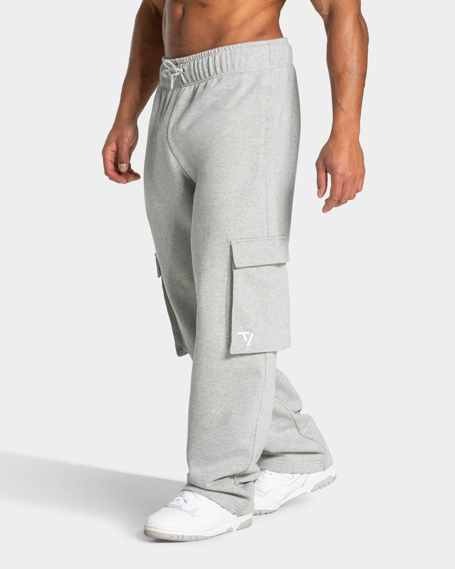 Pantalon de jogging cargo Wide Leg Lift « gris clair chiné »
