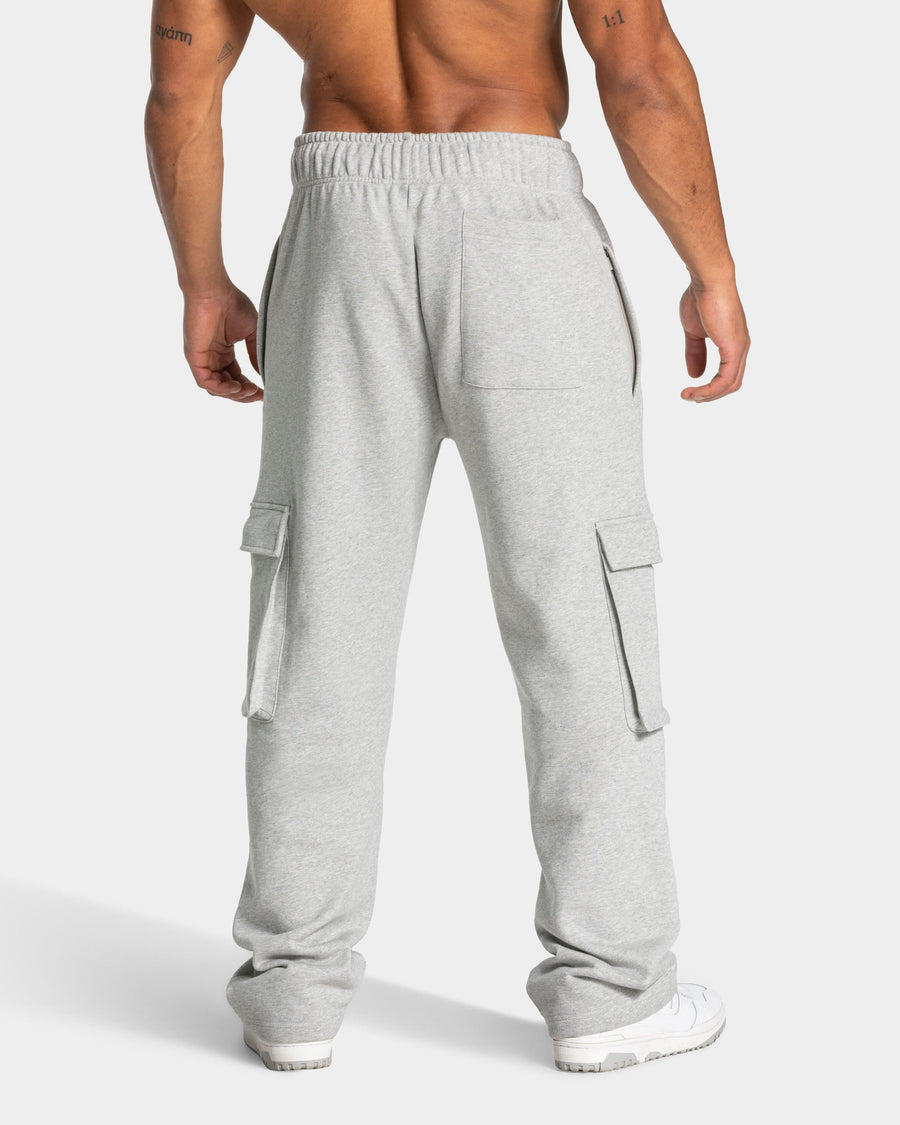 Pantalon de jogging cargo Wide Leg Lift « gris clair chiné »