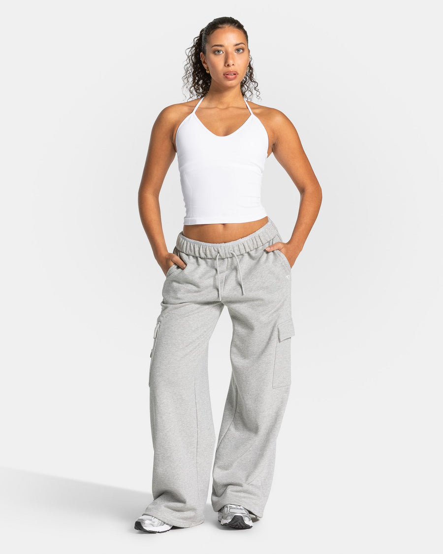Pantalon de jogging cargo Wide Leg Lift « gris clair chiné »