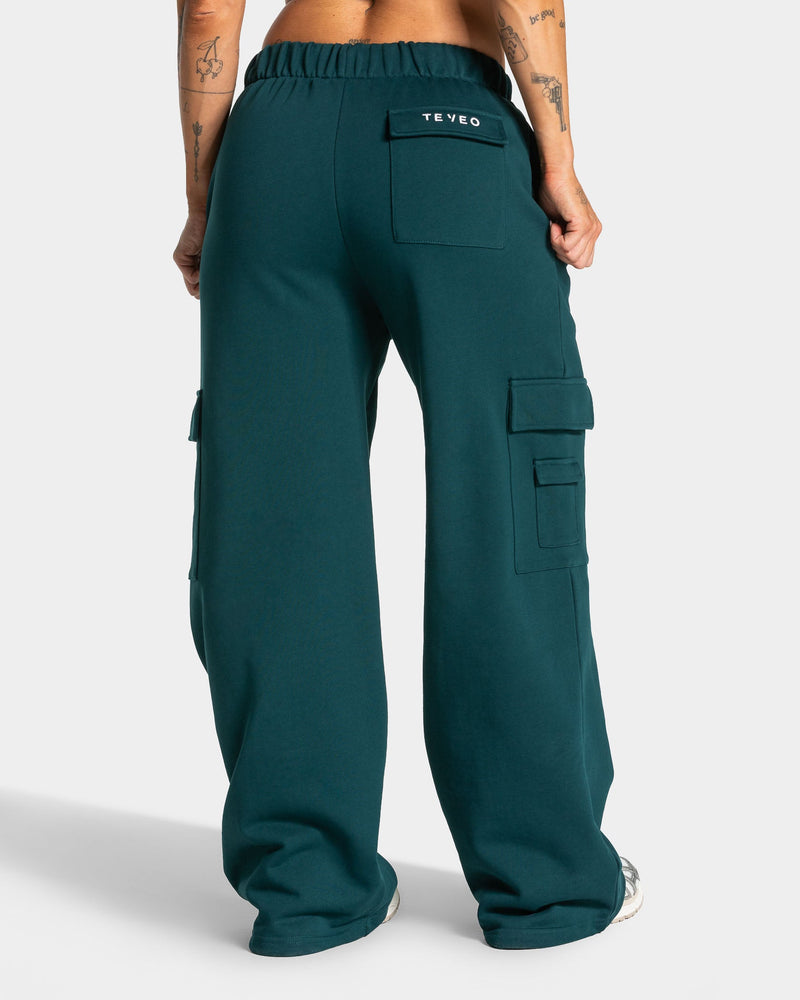 Pantalon de jogging cargo Wide Leg Lift « bleu sarcelle »