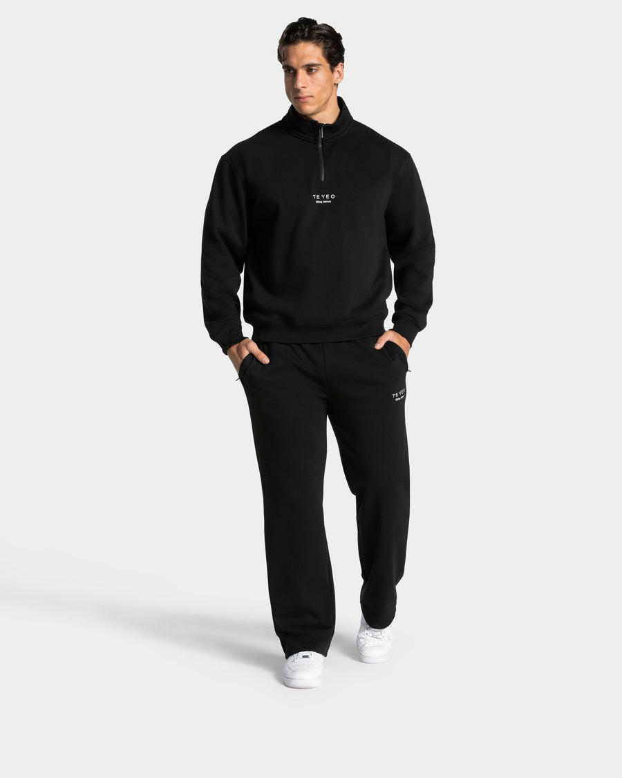 Sweat-shirt demi-zippé Lifting Journey « noir »