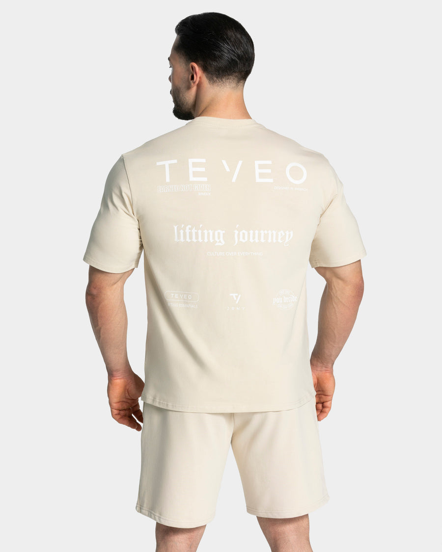 T-shirt oversize Lifting Journey « Cream »