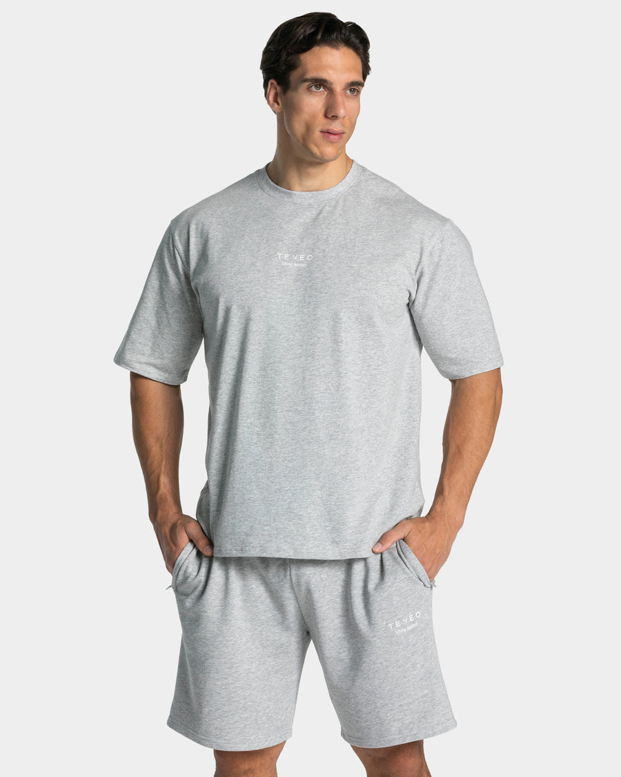 T-shirt oversize Lifting Journey « gris clair chiné »