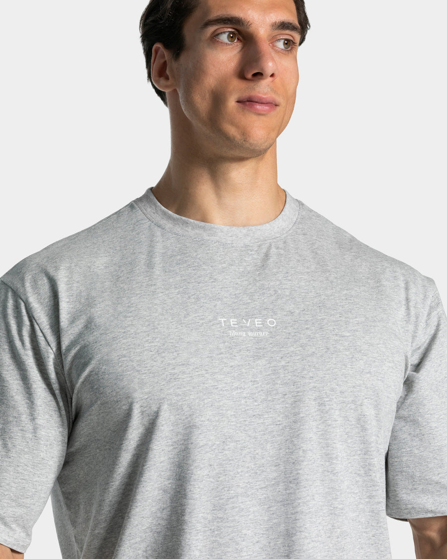 T-shirt oversize Lifting Journey « gris clair chiné »