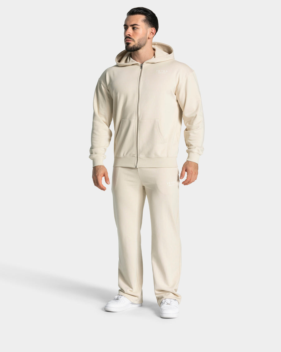 Sweat à capuche zippé Lifting Journey « Cream »