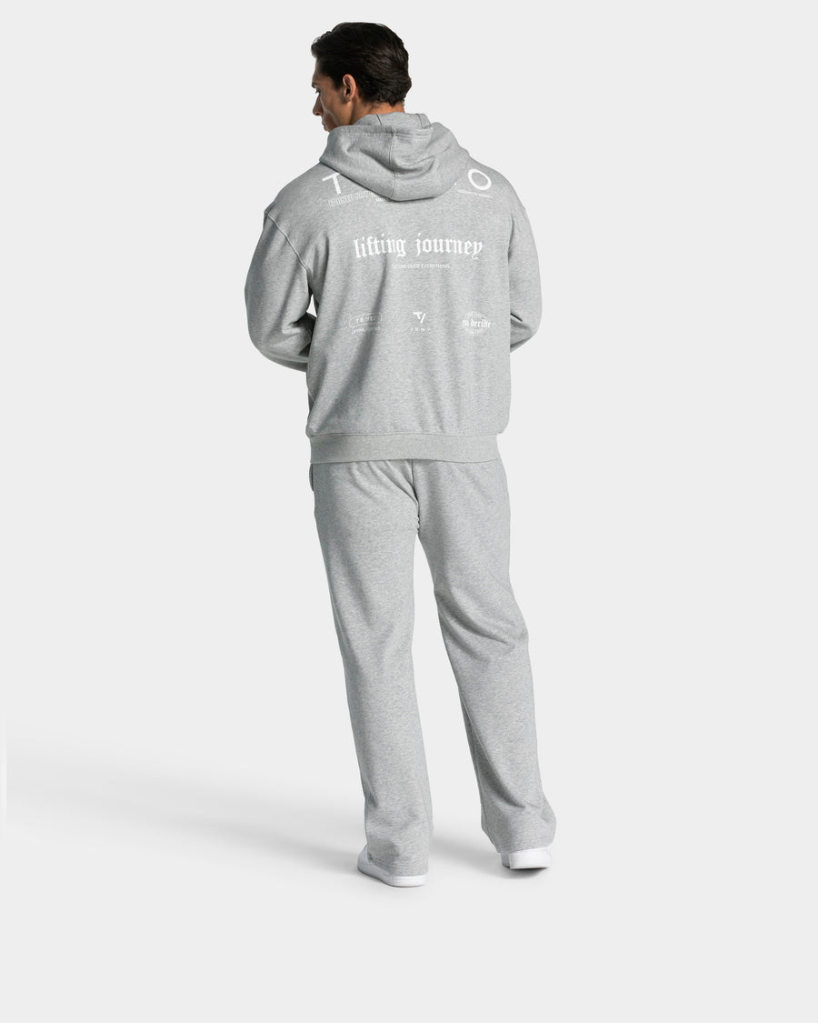 Pantalon de jogging Straight Leg Lifting Journey « gris clair chiné »