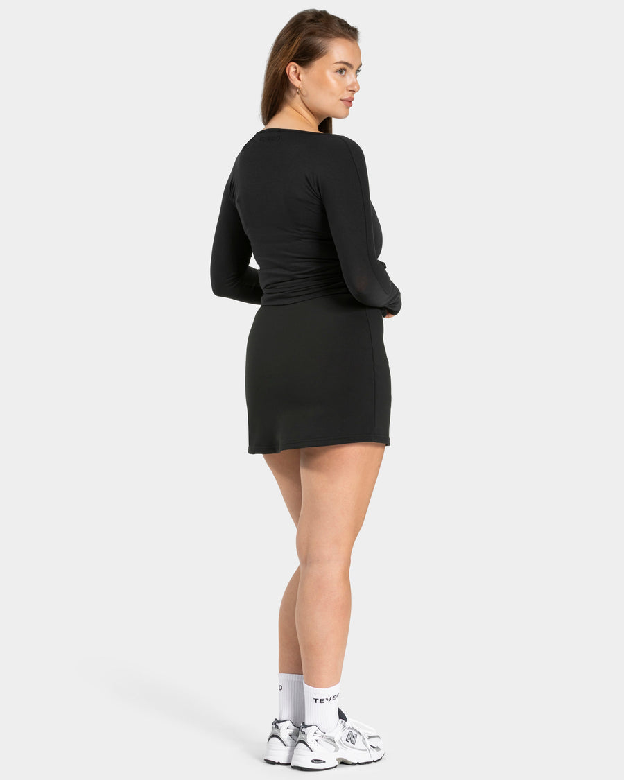 Haut à manches longues Mellow Wrapped « noir »