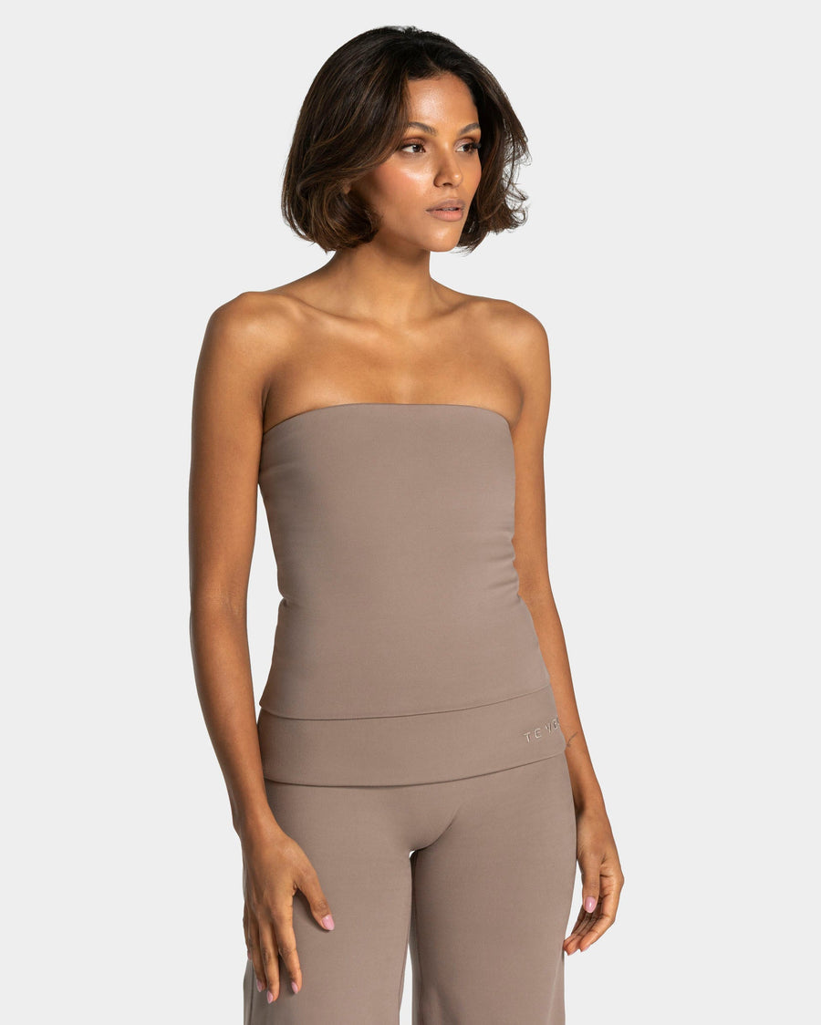 Haut Mellow Bandeau Long « moka »