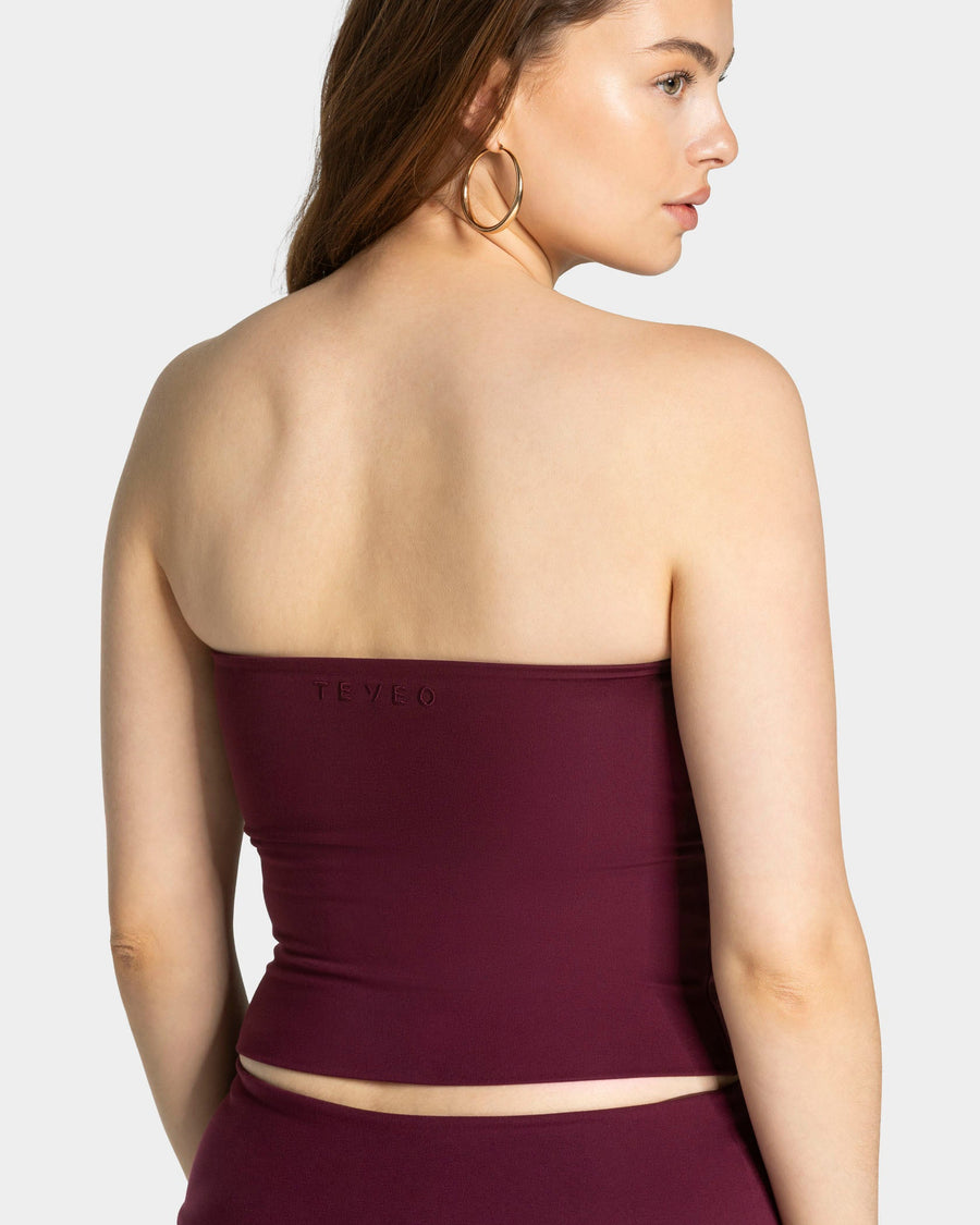 Haut Mellow Bandeau Mid « prune »