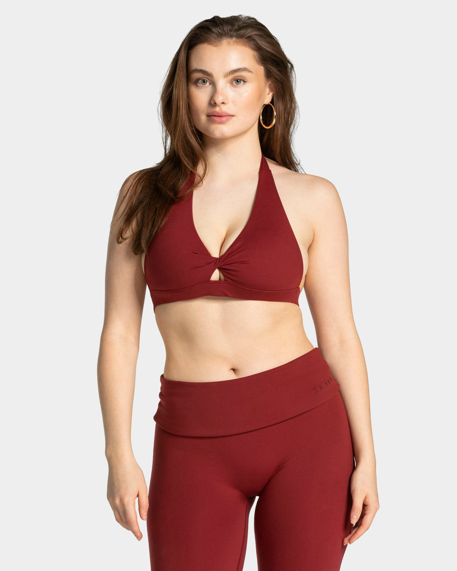 Brassière triangle Mellow Twisted « bordeaux »