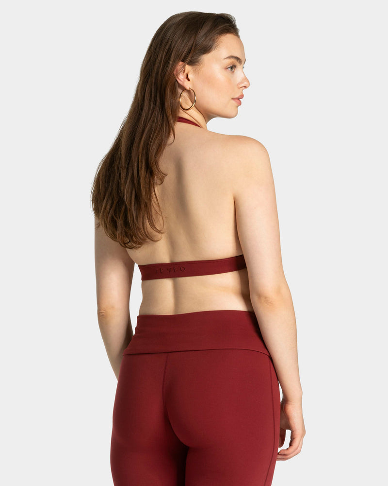 Brassière triangle Mellow Twisted « bordeaux »