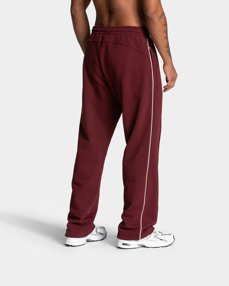 Pantalon de jogging Straight Leg Contrastline « bordeaux »