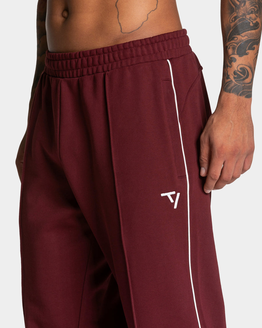Pantalon de jogging Straight Leg Contrastline « bordeaux »