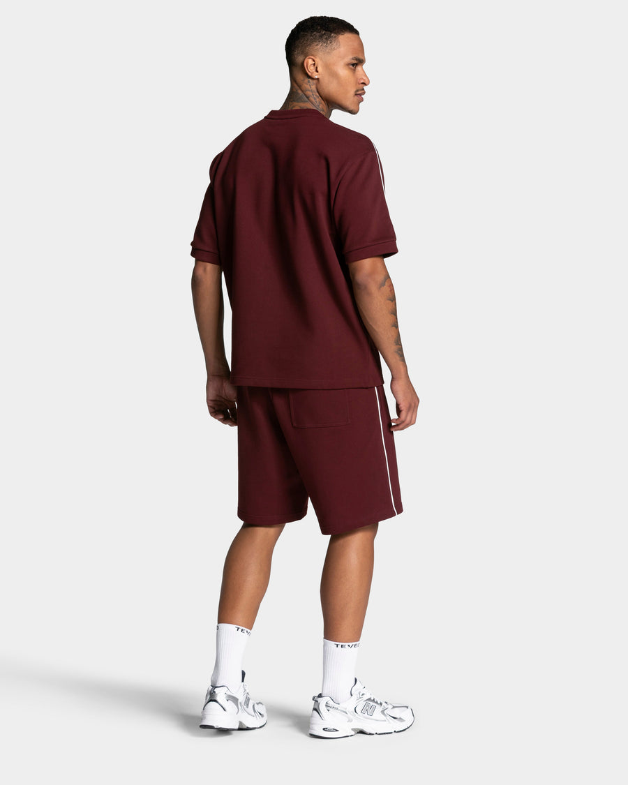 Short Contrastline « bordeaux »