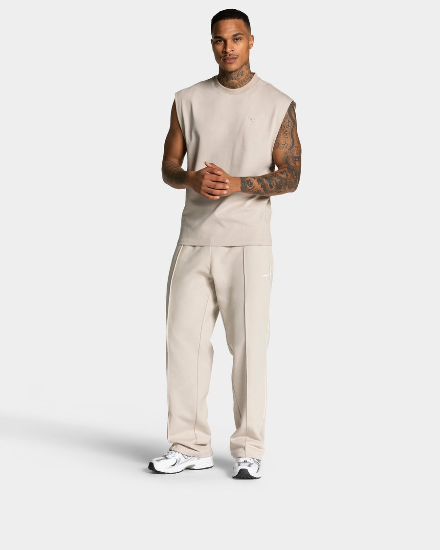 Pantalon de jogging Straight Leg Contrastline « Cream »