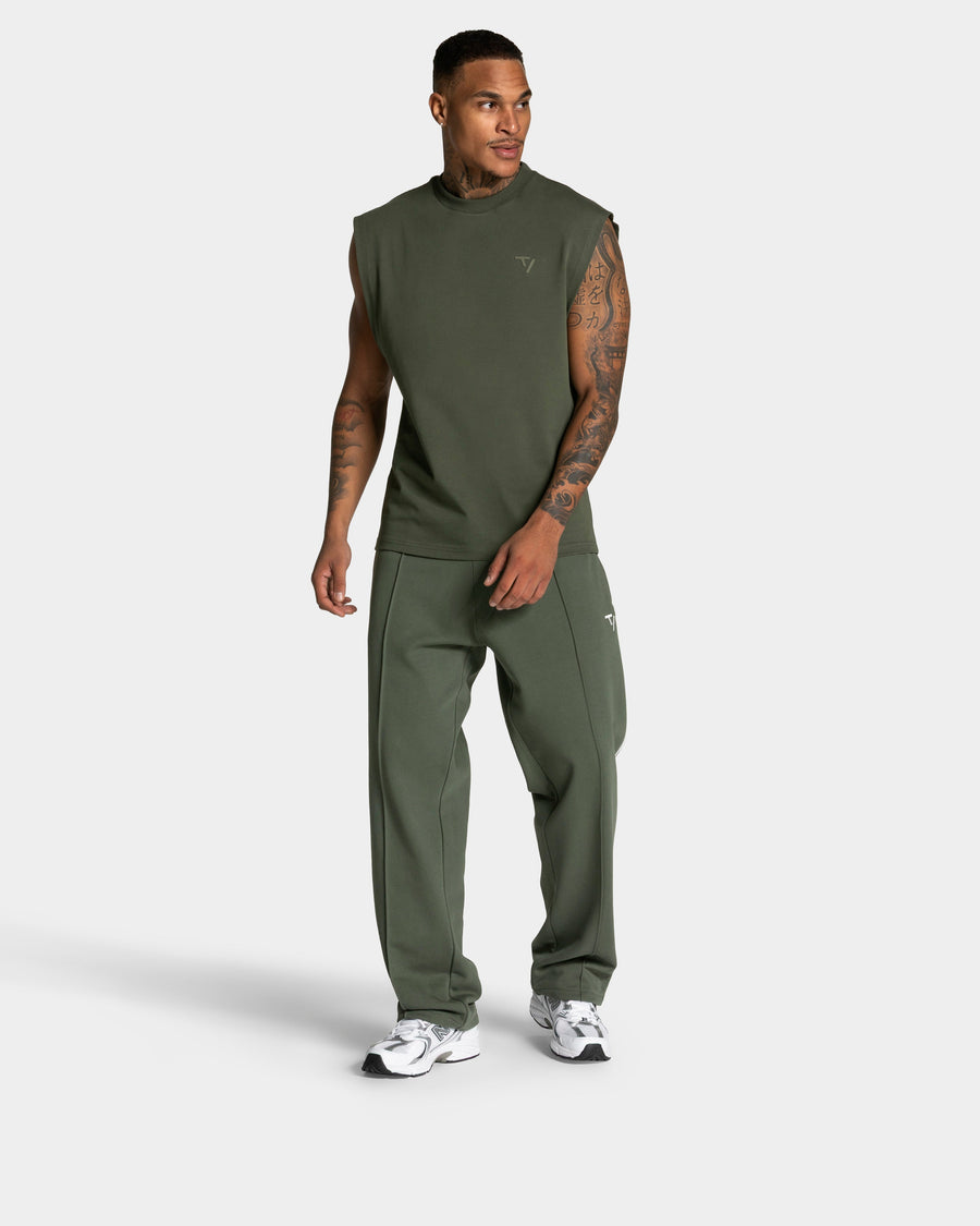 Pantalon de jogging Straight Leg Contrastline « kaki »