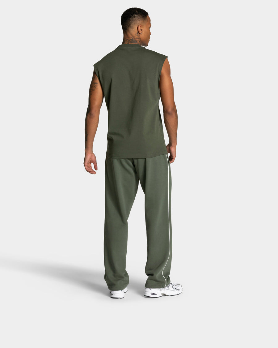Pantalon de jogging Straight Leg Contrastline « kaki »