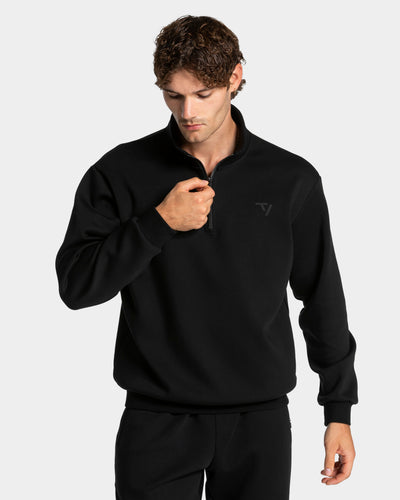 Sweat-shirt demi-zippé Prime « noir »