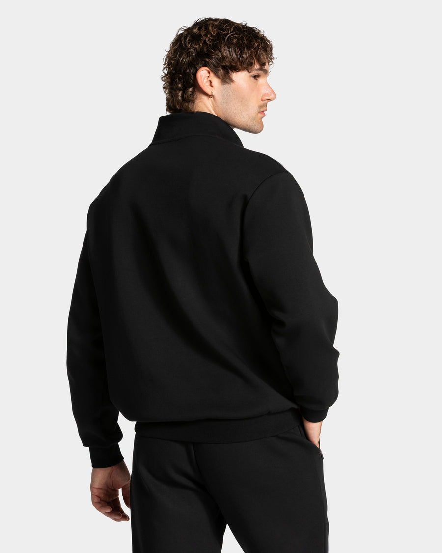 Sweat-shirt demi-zippé Prime « noir »