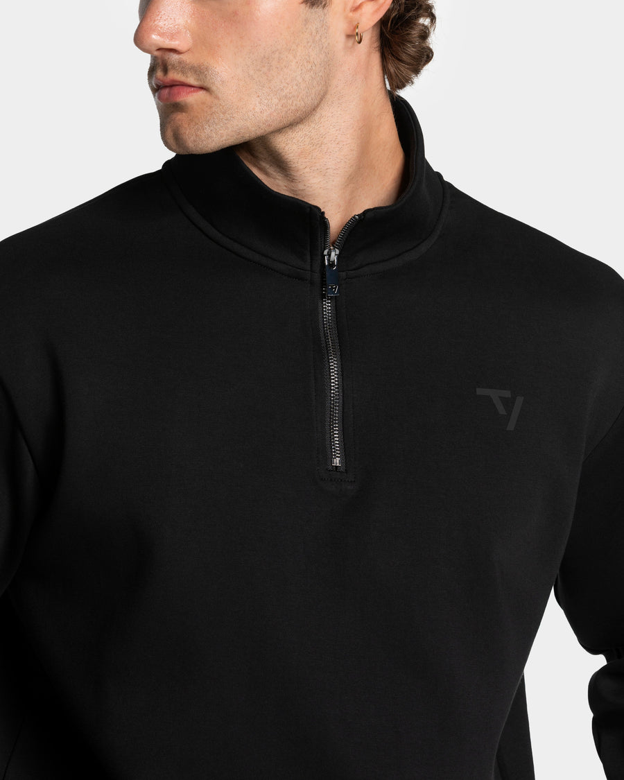 Sweat-shirt demi-zippé Prime « noir »