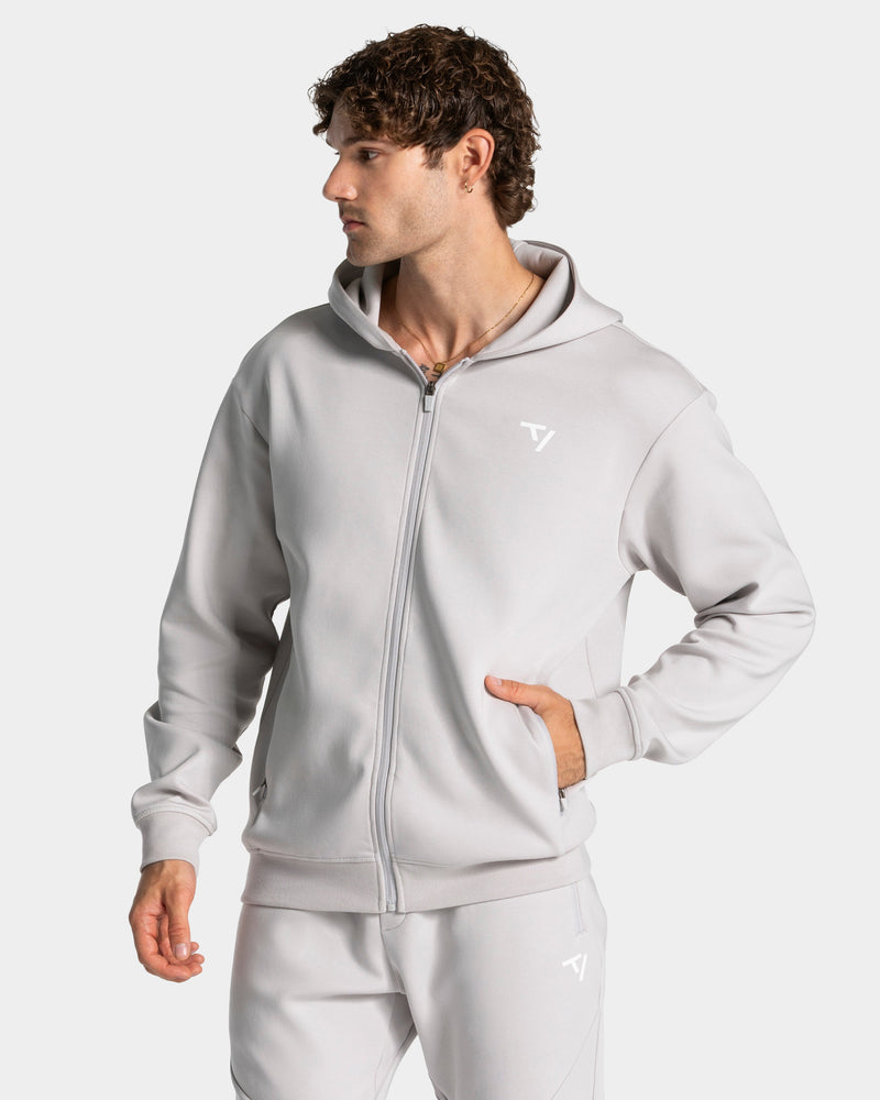 Sweat à capuche zippé Prime « Silver »