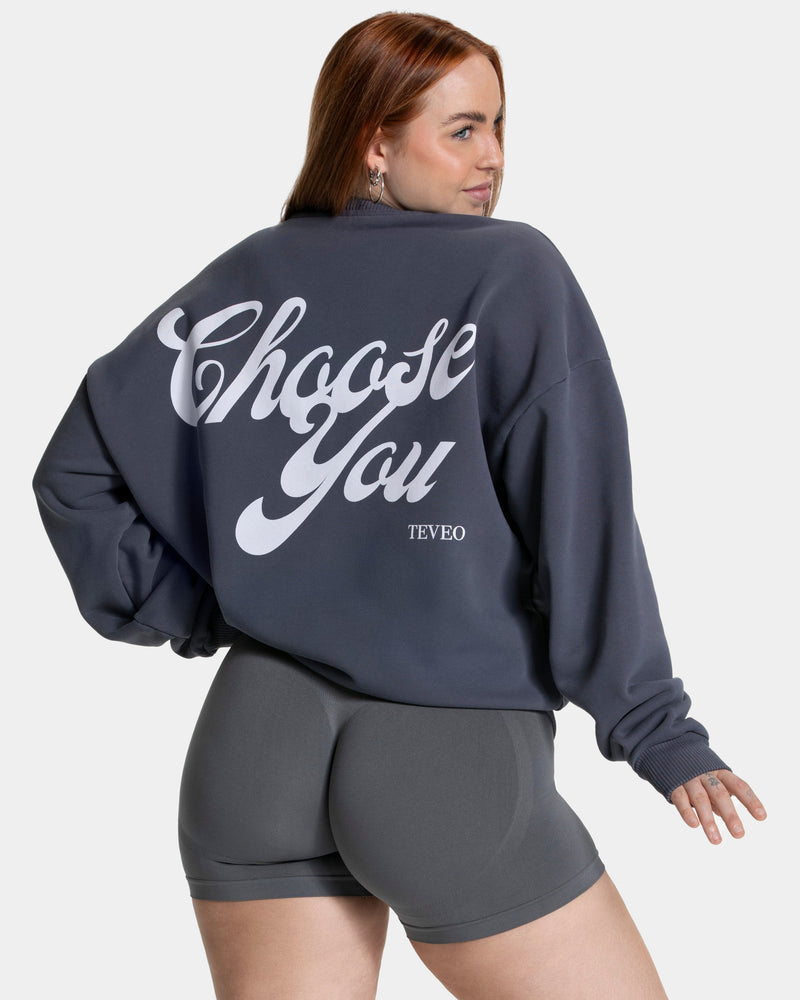 Sweat-shirt oversize Pure « Graphite »