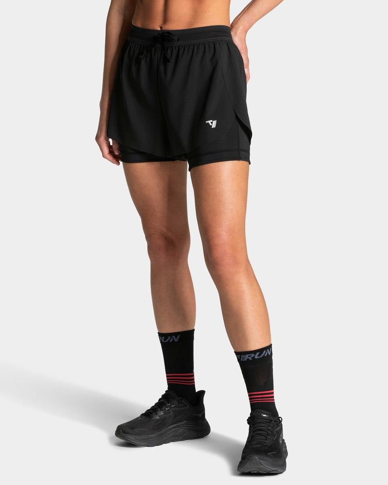 Short 5 pouces 2-en-1 RUN « Noir »
