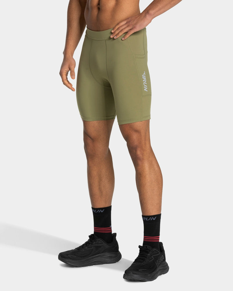 Demi-collant 7 pouces RUN « Olive »