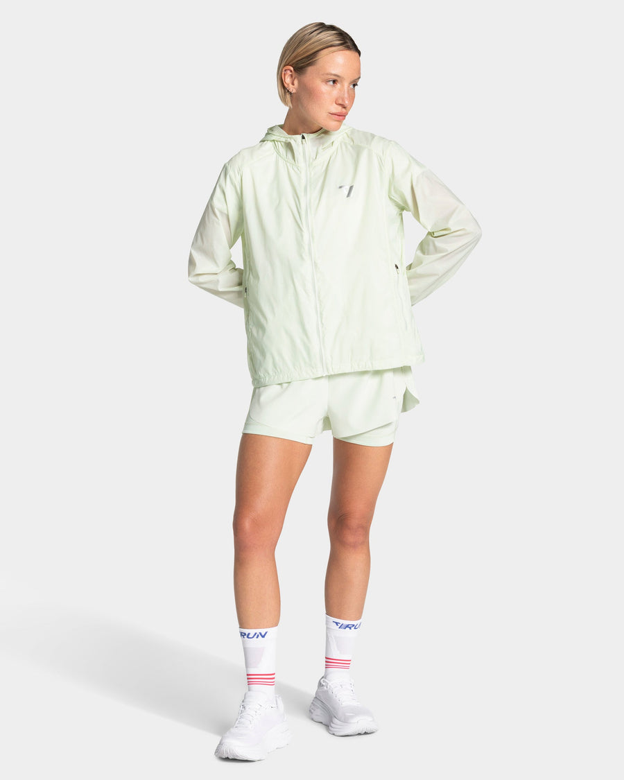Veste de sport zippée et légère RUN « Ice Mint »