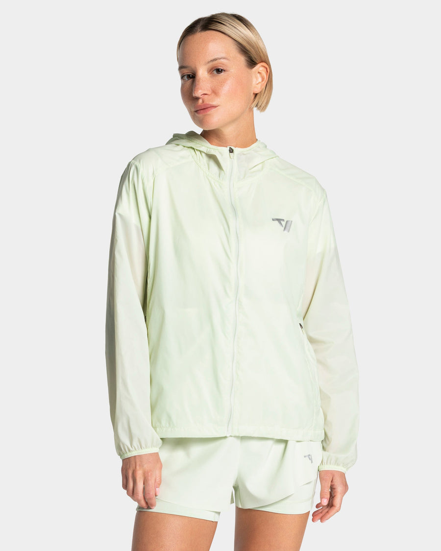 Veste de sport zippée et légère RUN « Ice Mint »