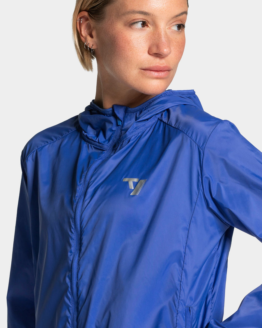 Veste de sport zippée et légère RUN « Bleu roi »