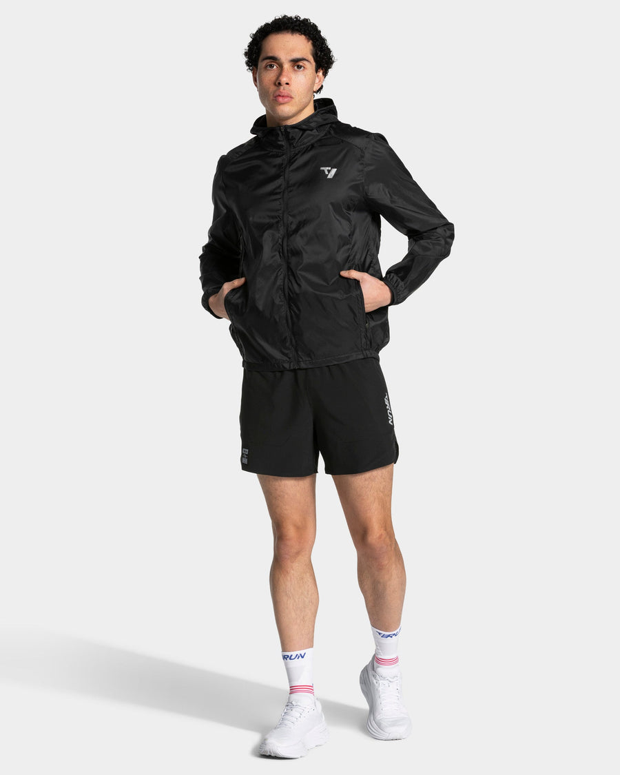 Veste de sport zippée et légère RUN « Noir »