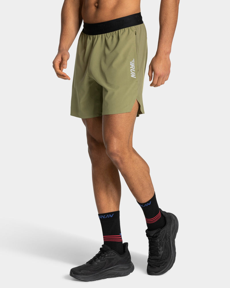 Short 7 pouces RUN « Olive »