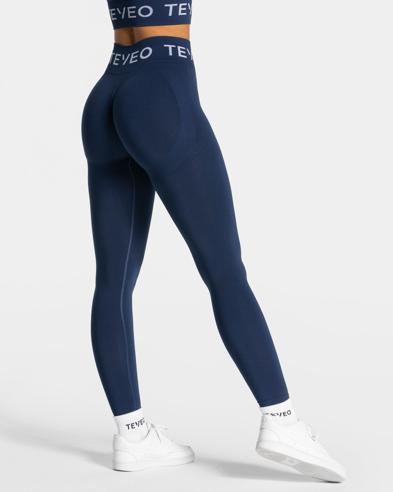 Legging Signature Scrunch « bleu foncé »
