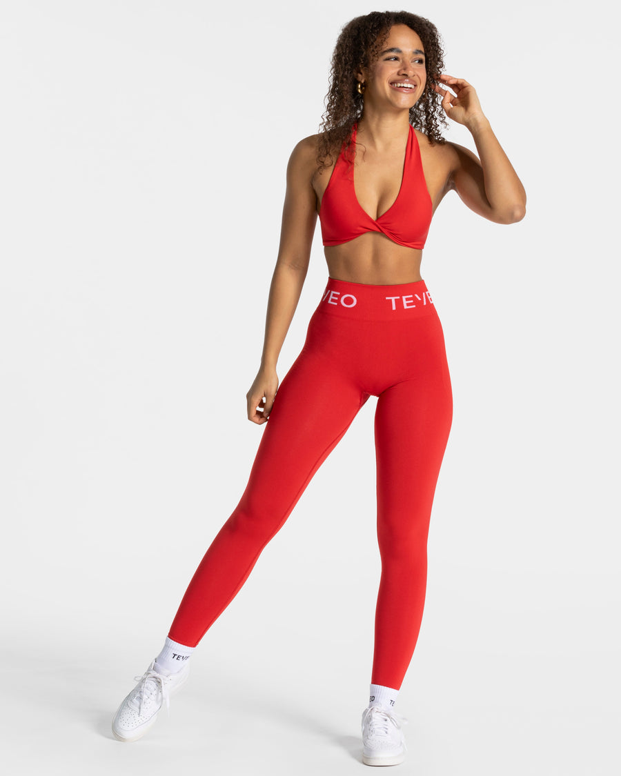 Legging Covert Scrunch Signature « rouge »