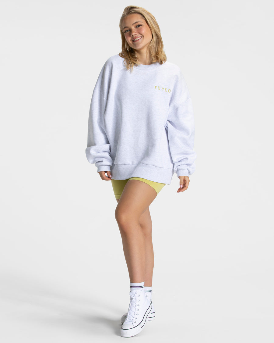 Sweat-shirt oversize Signature « Lime »