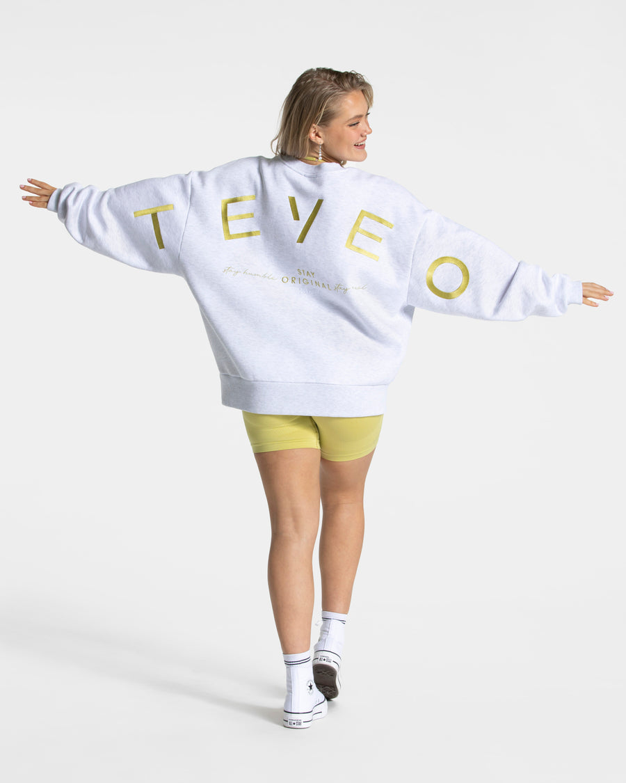 Sweat-shirt oversize Signature « Lime »