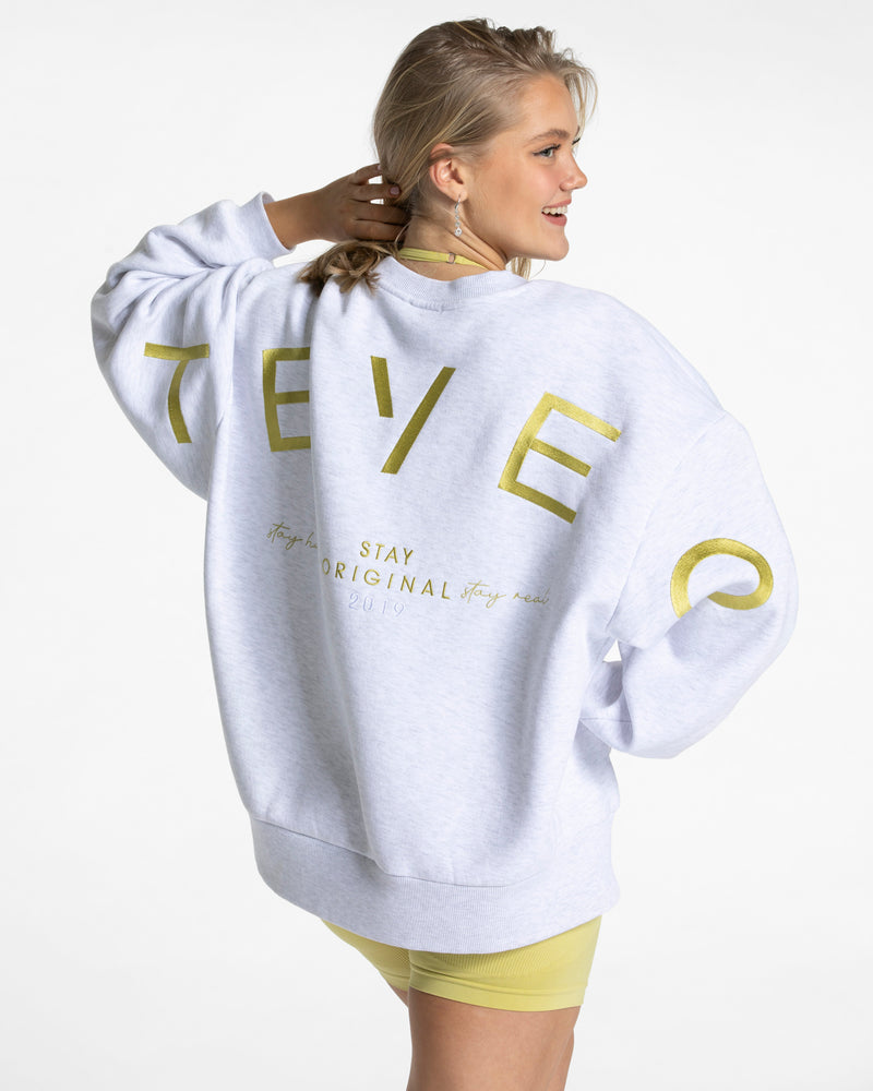 Sweat-shirt oversize Signature « Lime »