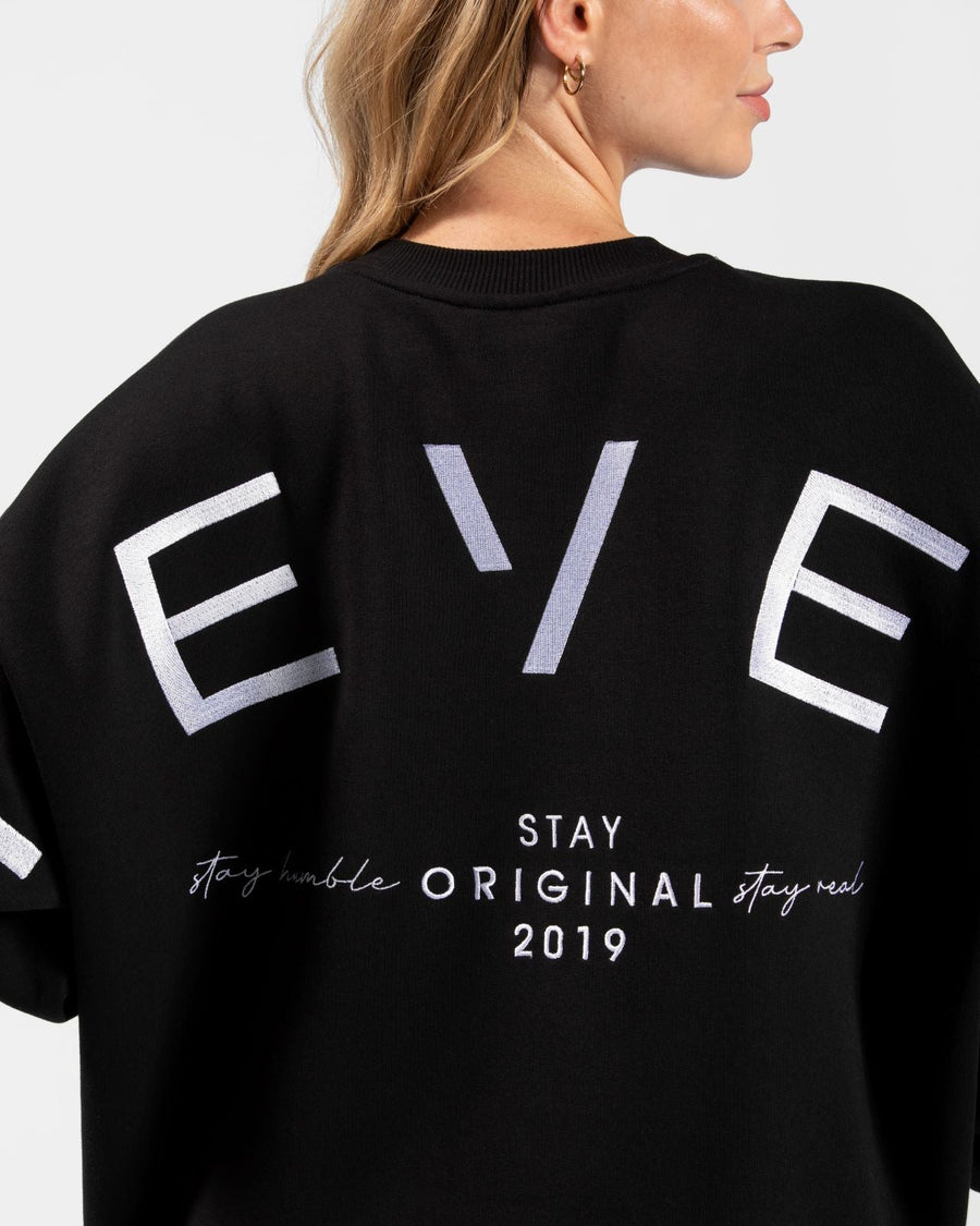 Sweat-shirt oversize Signature « noir »