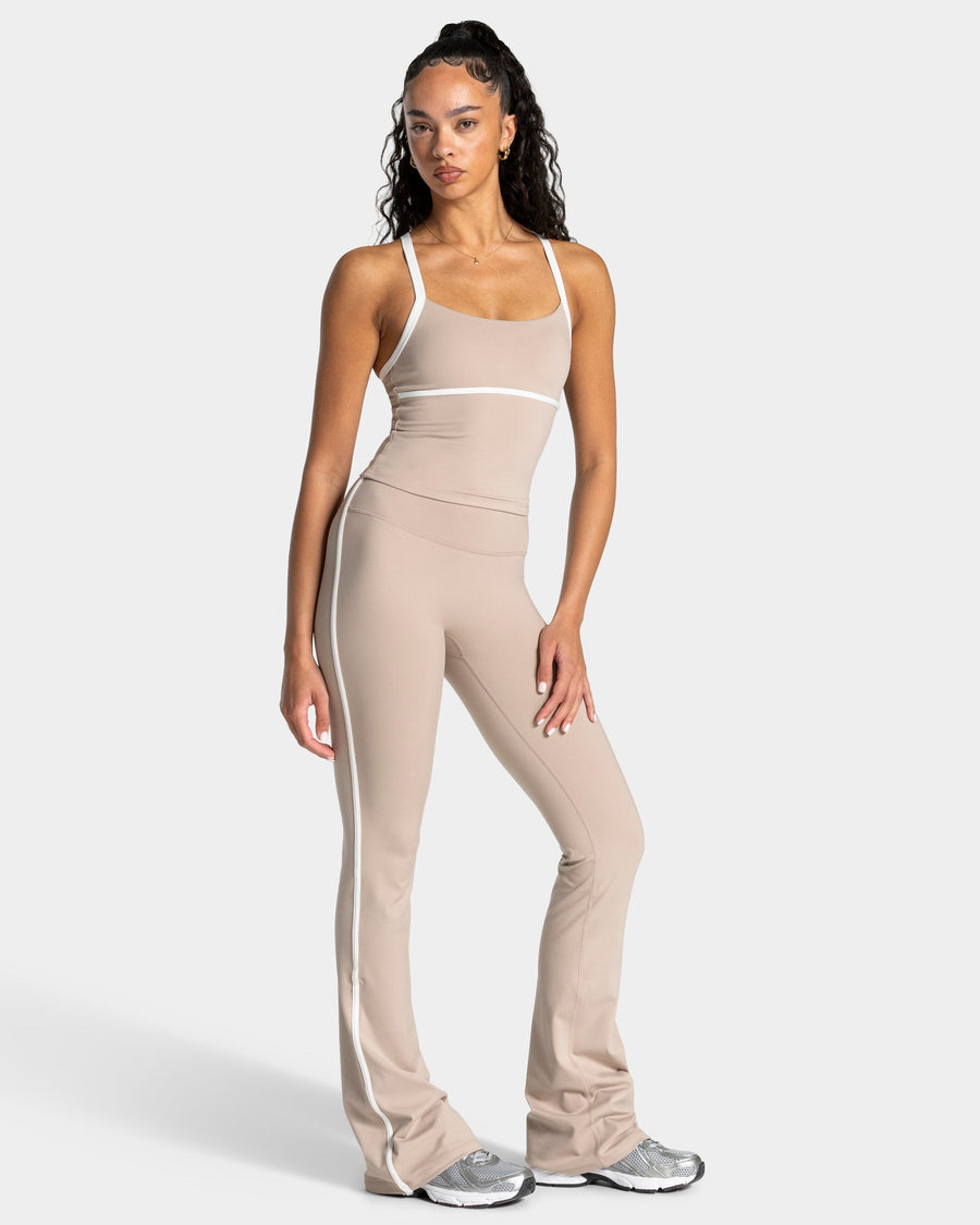 Legging évasé coupe longue Soft « Cappuccino »