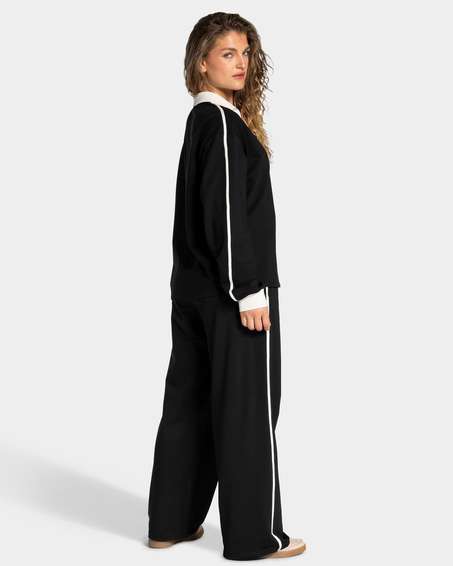 Pantalon de jogging Wide Leg standard Soft « noir »