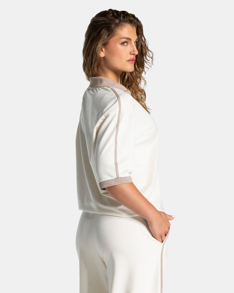 Polo à manches courtes Soft « Blanc cassé »