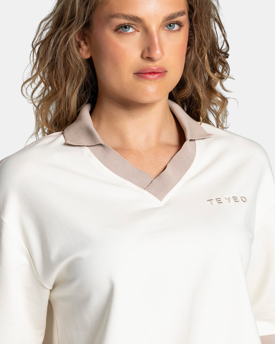 Polo à manches courtes Soft « Blanc cassé »
