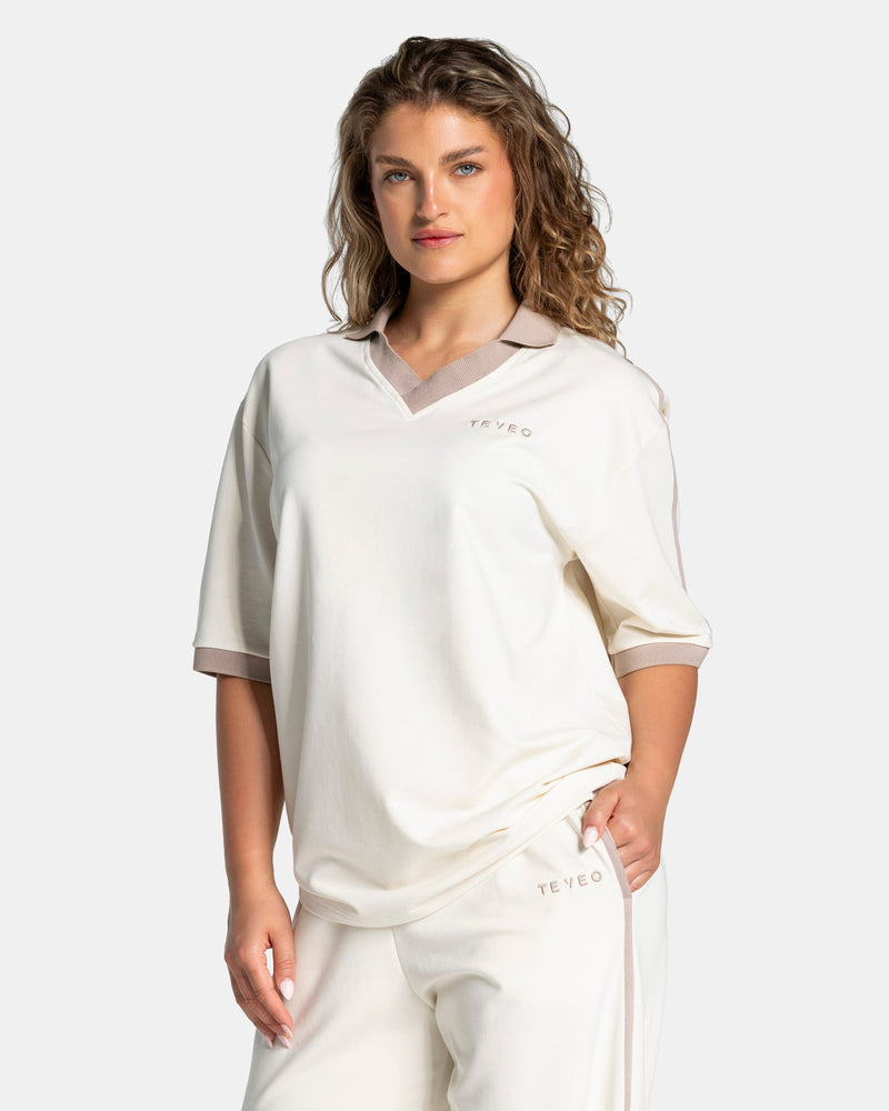 Polo à manches courtes Soft « Blanc cassé »