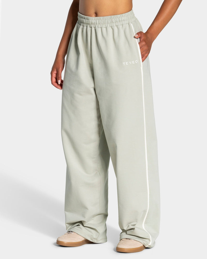 Pantalon de jogging Wide Leg coupe longue Soft « Pistache »
