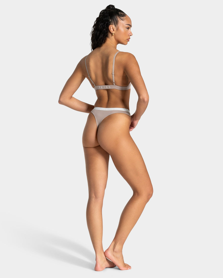 Tanga côtelé Soft « Cappuccino »