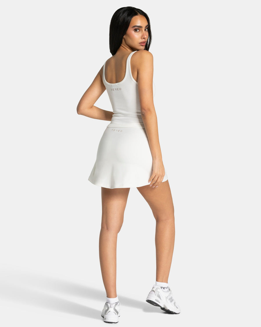 Haut côtelé Soft « Blanc cassé »
