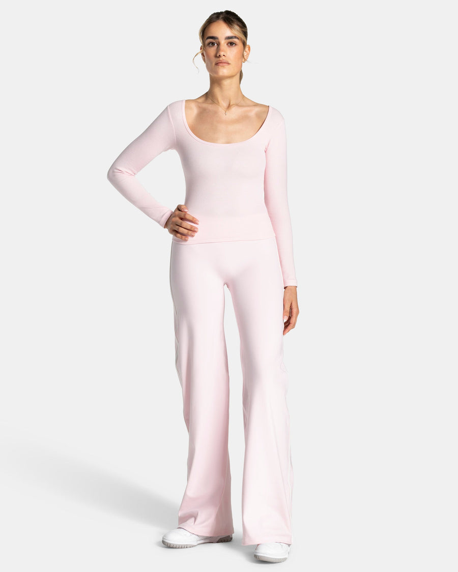 Pantalon à jambe droite longue Soft « Blossom »